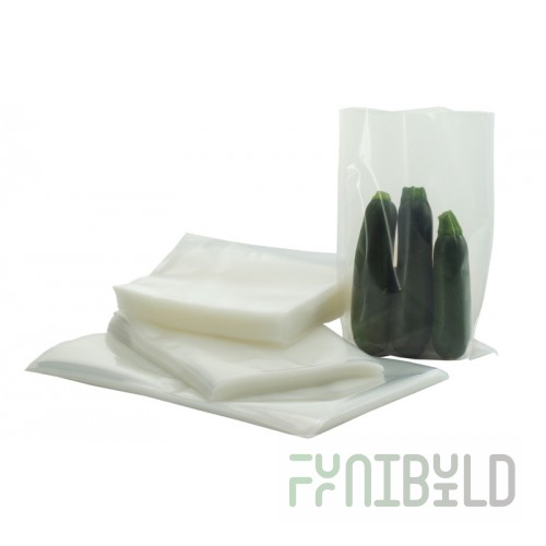 Mec vacuum bags 200x300mm, perforated, for chamberless vacuum packers, 100pcs pack