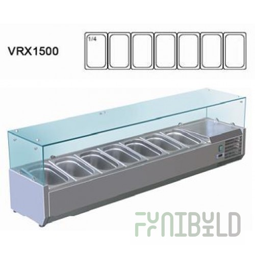 Tabletop refrigerated display case Viatto VRX 1500/330