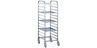 Trolleys-pins for baking trays