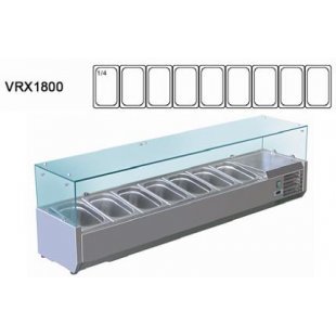 Tabletop refrigerated display case Viatto VRX 1800/330