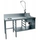 Tables and accessories for hood dishwashers