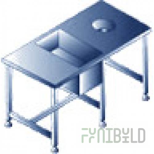 Table with a bath for cutting fish Initiative SVRR