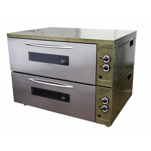 Grill Master oven cabinet ШжЭ/2 (sectional, red metal+stainless steel)