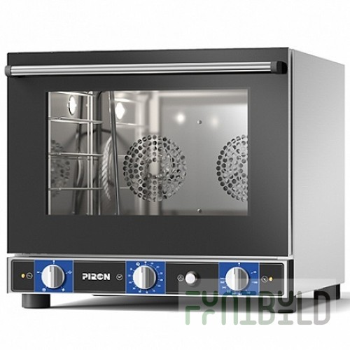 Convection oven PIRON PF5004P with steam humidification (4 trays 480x345, 3.3 kW, 600x600x540 in)