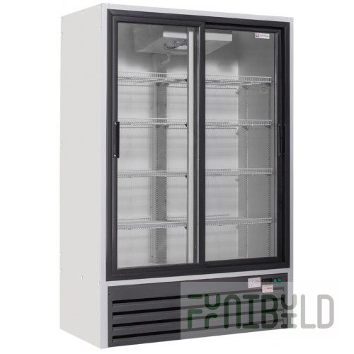 Universal wardrobe Optima coupe 12V, glass door, compartment