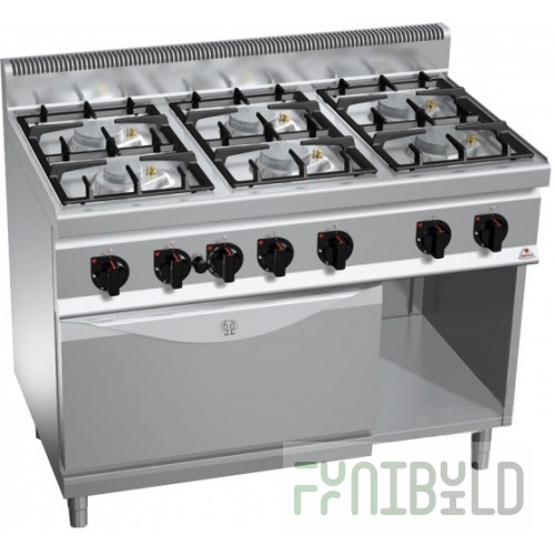 Gas stove Bertos G7F6PW+FG