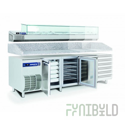 Refrigerated table for pizza Samaref TP2 C VR TN