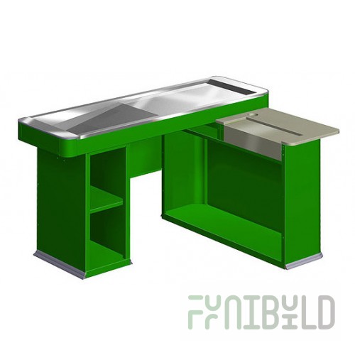 Cash box UNIT MINI 2 150 Polished (cutout for cash drawer) RAL6029