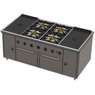 Gas stove Vulcan PRG-IIA-4S 2DSh 82452