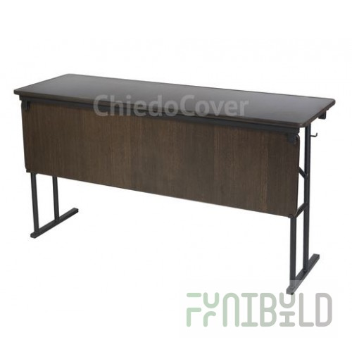 Table on steel frame Lider-10 with front wall, 1200x500