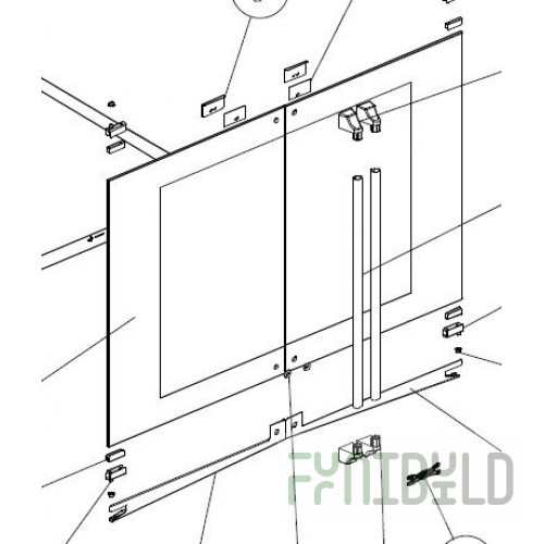 Right door Unox KDR1210AR