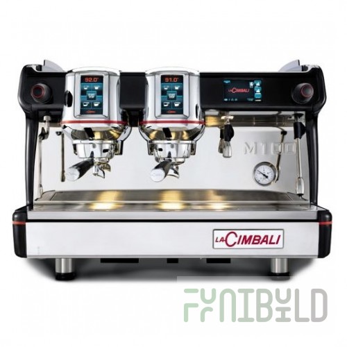 Coffee machine GRUPPO CIMBALI Spa series M100, mod. M100 HD DT 2 BLACK (2 gr., Tall cup, Turbosteam)