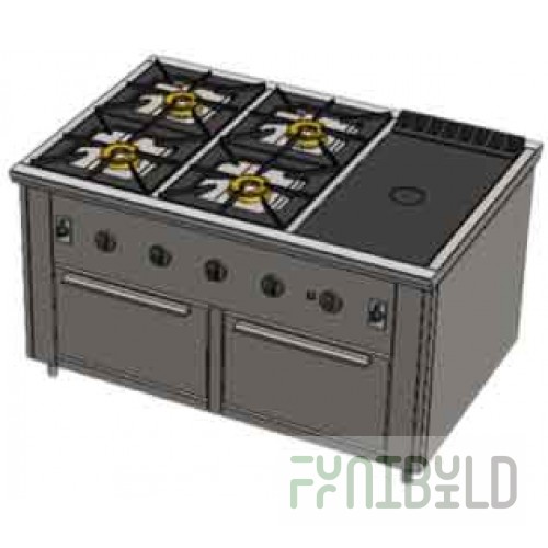 Gas stove Vulcan PRG-IIA-3S 2DSh 82332