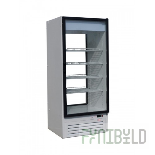 Refrigerated cabinet Cryspi ШВУП1ТУ-0,75С 2(В/Prm) (Solo GD glass door and glass back)
