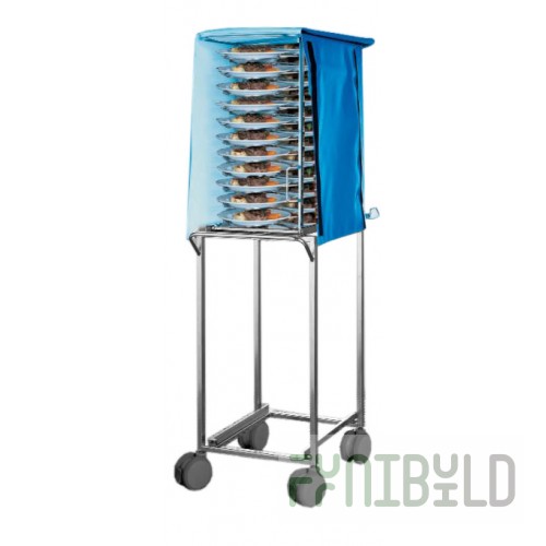 Trolley for plates + thermal cover + trolley Rational 61 for combi steamers SCC 61