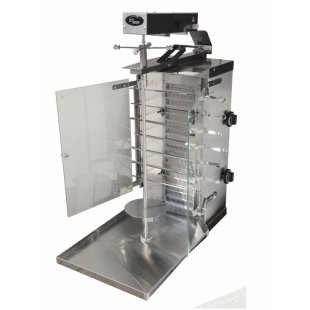 Gas shawarma Grill Master F2ShmG (year of manufacture, with motor, glass screen)