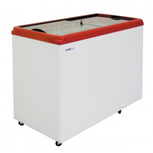 Chest freezer Italfrost CF400F straight glass