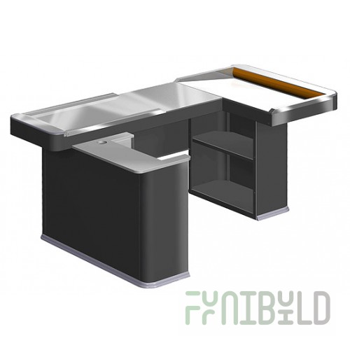 Cash box UNIT MAXI 2 190 Polished (cutout for cash drawer) RAL7035