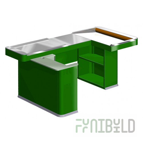 Cash box UNIT MAXI 2 190 Polished (cutout for cash drawer) RAL6029
