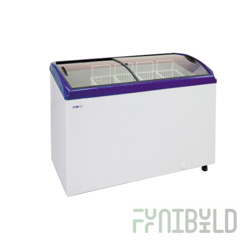 Chest freezer Italfrost CF300C curved glass