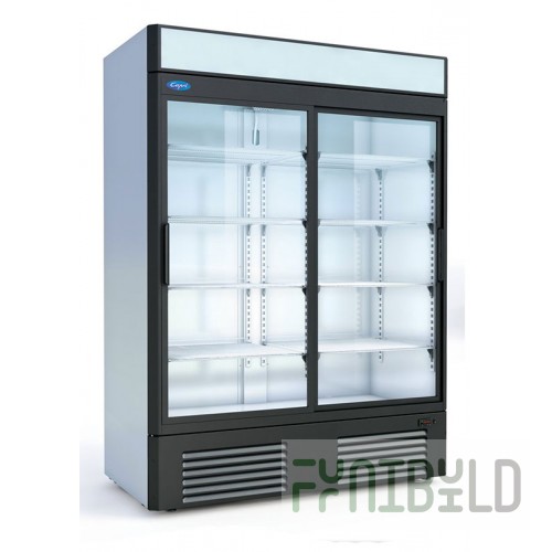 Refrigerated cabinet Capri 1.5SK glass door, compartment