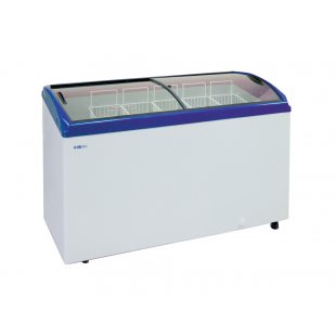 Chest freezer Italfrost CF400C curved glass