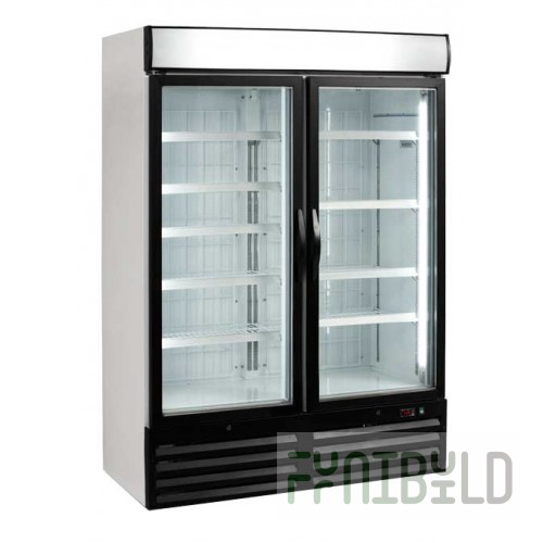 Freezer cabinet Tefcold NF5000G glass door, canape