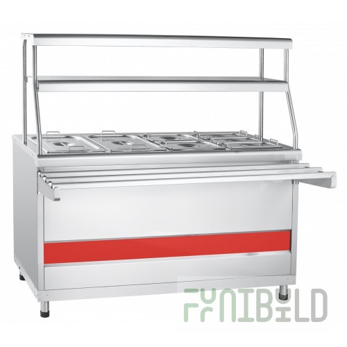 2-course chafing dish Abat EMK-70KM-01 with heated shelves