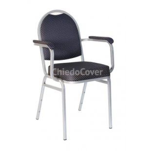 Chair on metal frame Asia 20mm with armrests