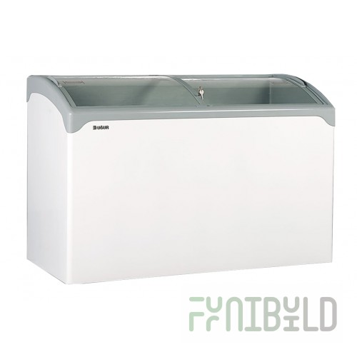 Chest freezer Ugur UDD 400 SCEBN curved glass