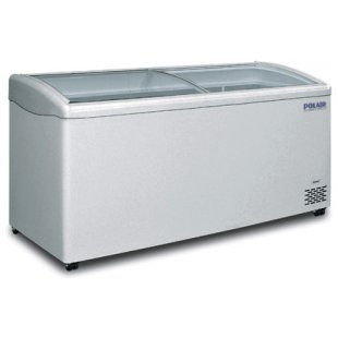 Chest freezer Polair DF150SC-S curved glass