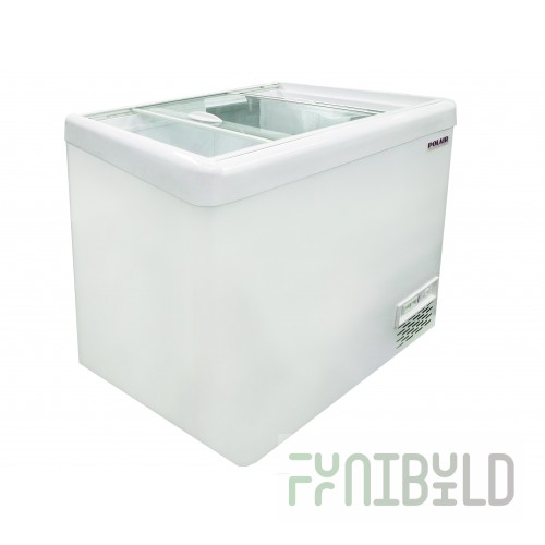 Chest freezer Polair DF130SF-S straight glass