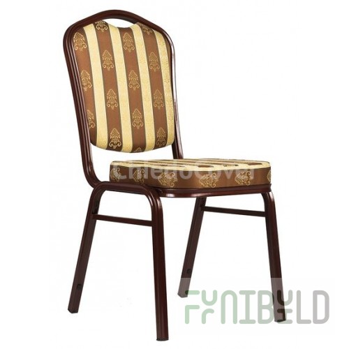 Chair on metal frame Brown 25mm