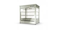 Heated display cases for chickens