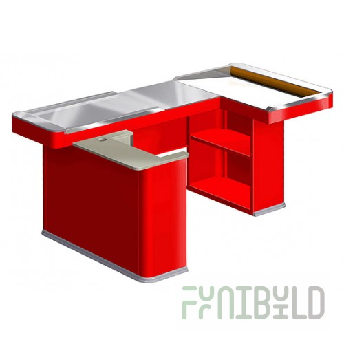 Cash box UNIT MAXI 2 190 Polished (cutout for cash drawer) RAL3000