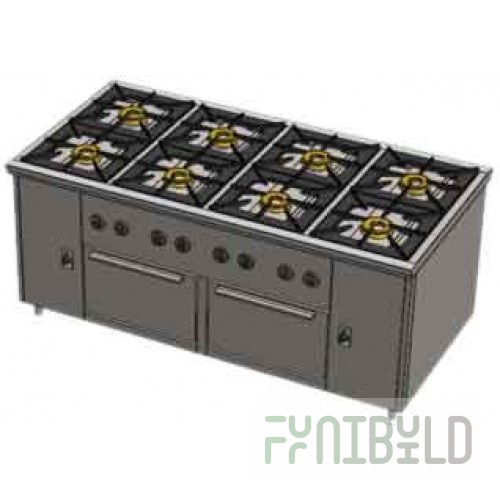 Gas stove Vulcan PRG-IIA-4S 2DSh 82412