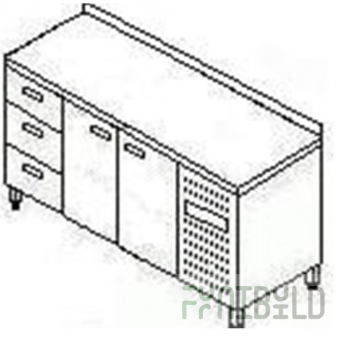 Refrigerated table TMM SHSB-K-2/2D-3Ya (1835x700x870)