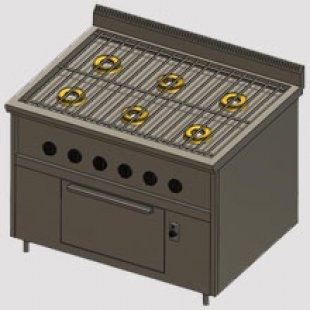 Gas stove Vulcan PRG-IIA-6M DSh Standart 82313