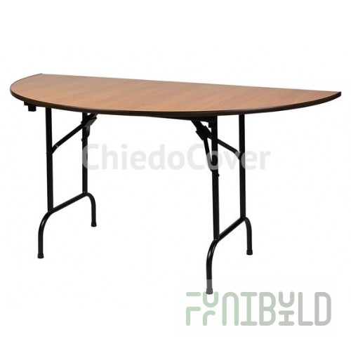 Table on steel frame Lider-11 (semicircle) R800