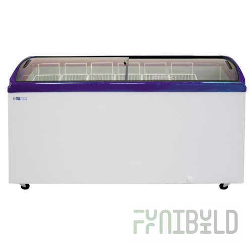 Chest freezer Italfrost CF600C curved glass