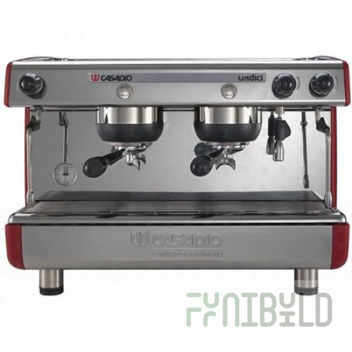 Coffee machine Casadio Undici S/2 red