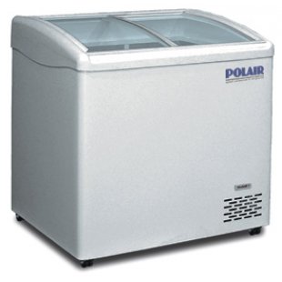 Chest freezer Polair DF120SC-S curved glass