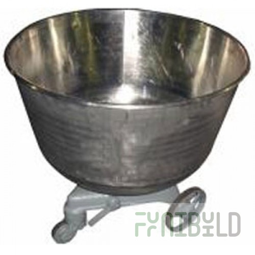 Bowl for TMM-140 stainless steel with trolley