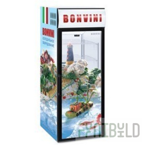 Refrigerated cabinet Snezh Bonvini 350BGK glass door