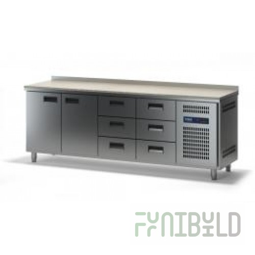 Refrigerated table TMM SHSB-K-2/2D-6Ya (2280x600x870)