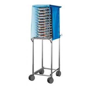 Trolley for plates + thermal cover + trolley Rational 101 for combi steamers SCC 101