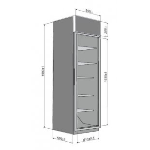 Refrigerated cabinet Snaige CD 500D-1211