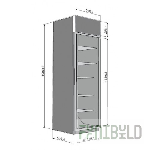 Refrigerated cabinet Snaige CD 500D-1211