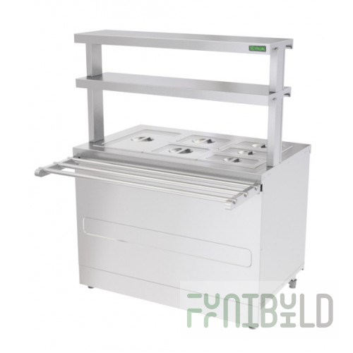 Steam bain-marie for 2 dishes Stillag in2-10/7-P