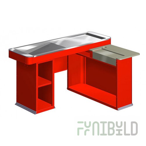 Cash box UNIT MINI 2 150 Polished (cutout for cash drawer) RAL3000